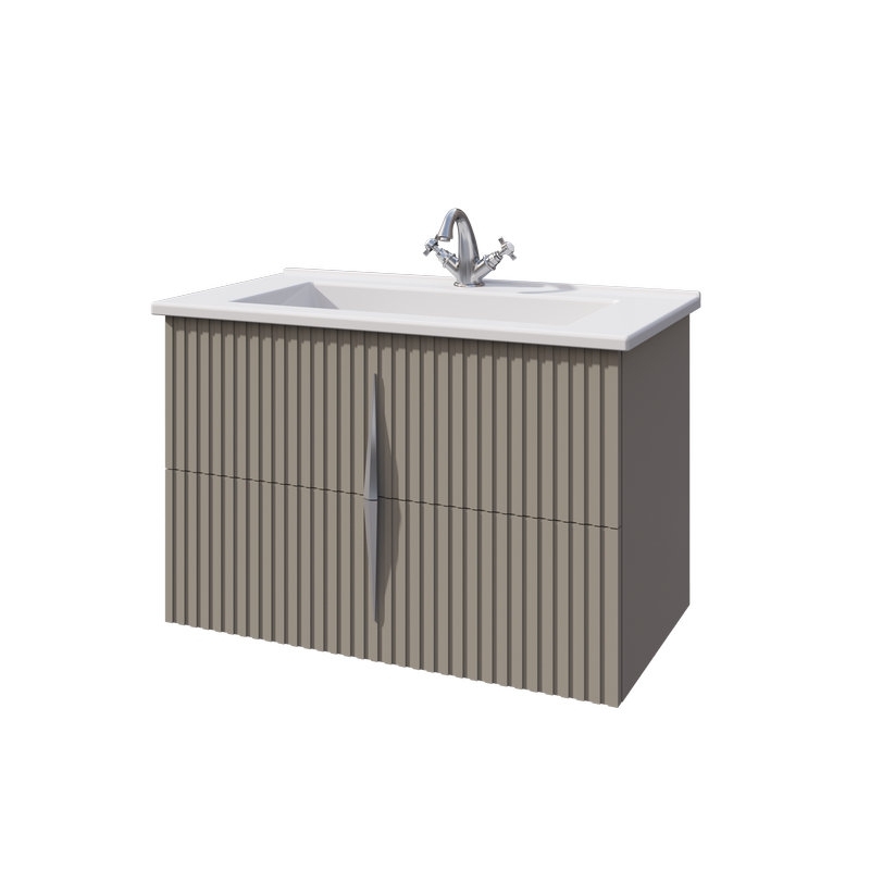 Caprigo NOVARA тумба с раковиной стекло-керамика 85, МДФ/Эмаль