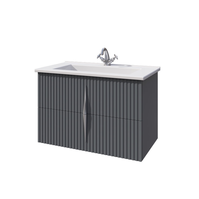 Caprigo NOVARA тумба с раковиной стекло-керамика 85, МДФ/Эмаль