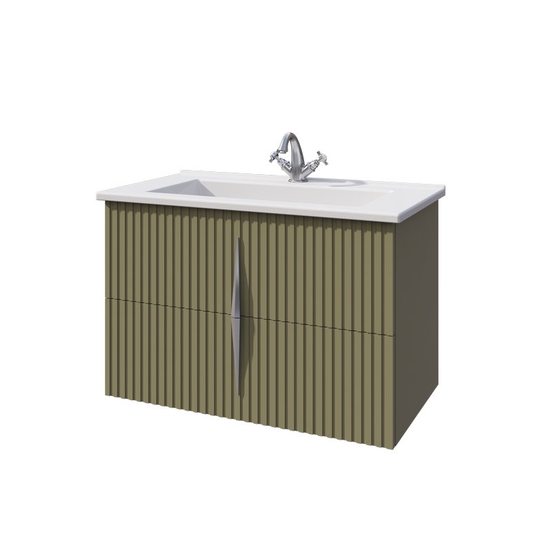 Caprigo NOVARA тумба с раковиной стекло-керамика 85, МДФ/Эмаль