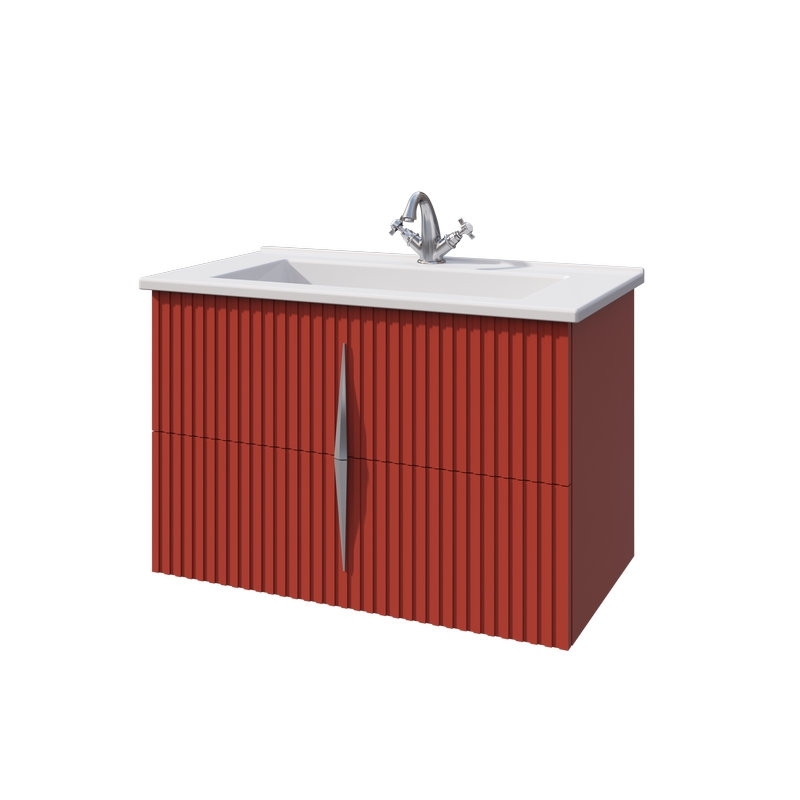 Caprigo NOVARA тумба с раковиной стекло-керамика 85, МДФ/Эмаль