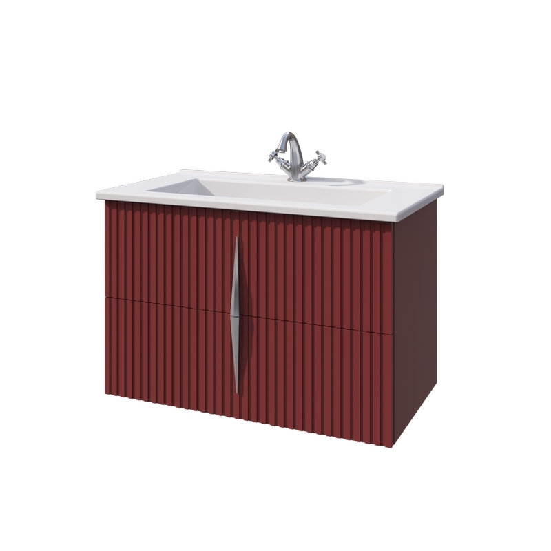 Caprigo NOVARA тумба с раковиной стекло-керамика 85, МДФ/Эмаль