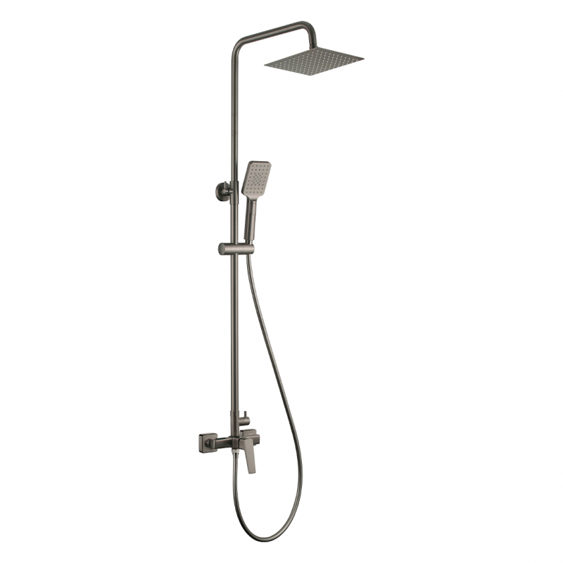 Deante Cascada Blur Душевая стойка со смесителем для душа, графит