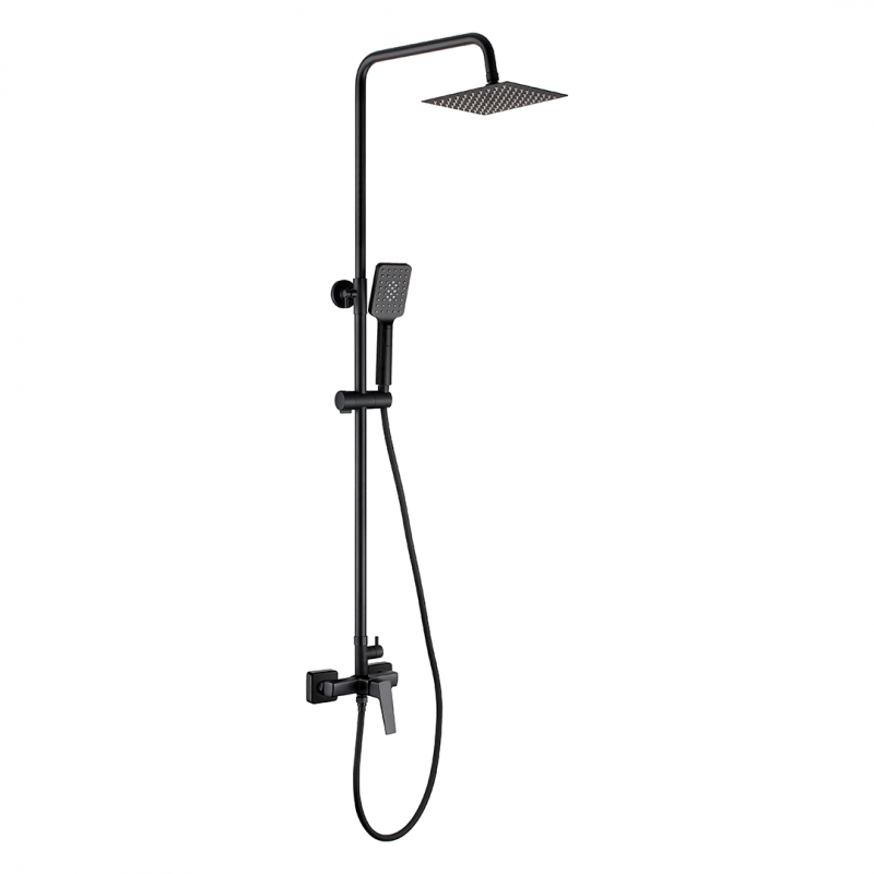 Deante Cascada Blur Душевая стойка со смесителем для душа, черный