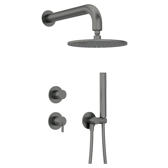 Deante Silia Душевая система скрытого монтажа, графит