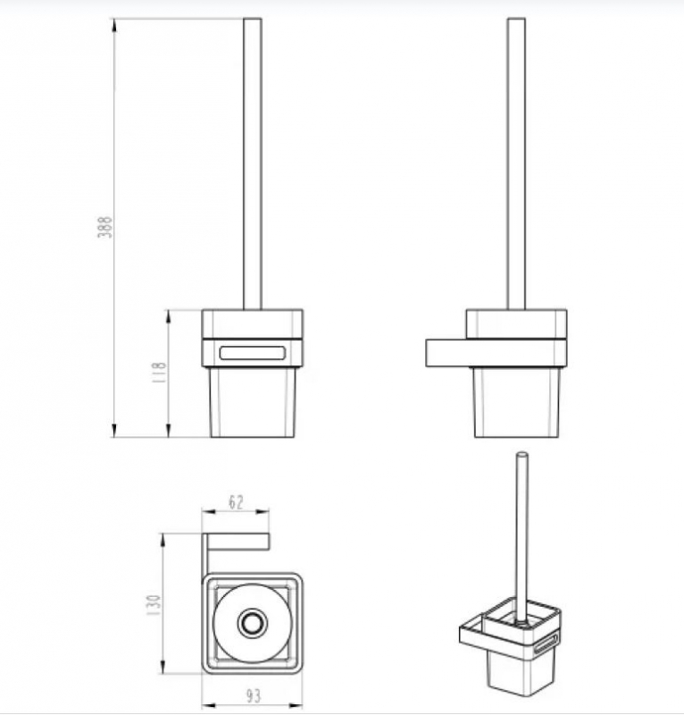 Ершик для туалета Boheme Q подвесной