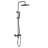 Душевая термостатическая система Boheme Uno с изливом, цвет черный