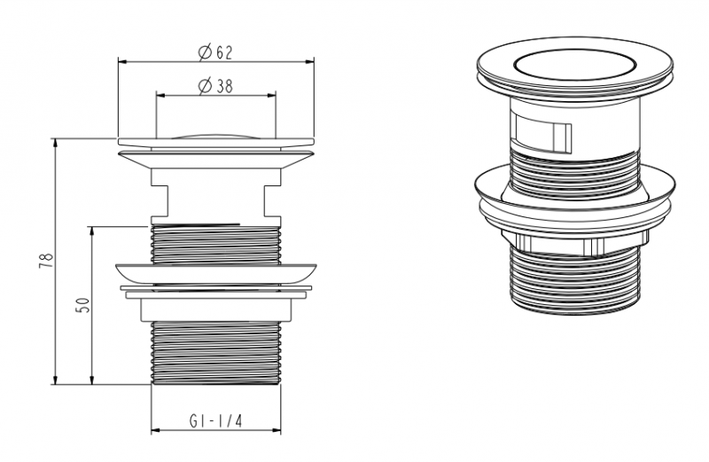 NEMO СМЕСИТЕЛЬ ДЛЯ РАКОВИНЫ С ДОННЫМ КЛАПАНОМ CHROME PLATED