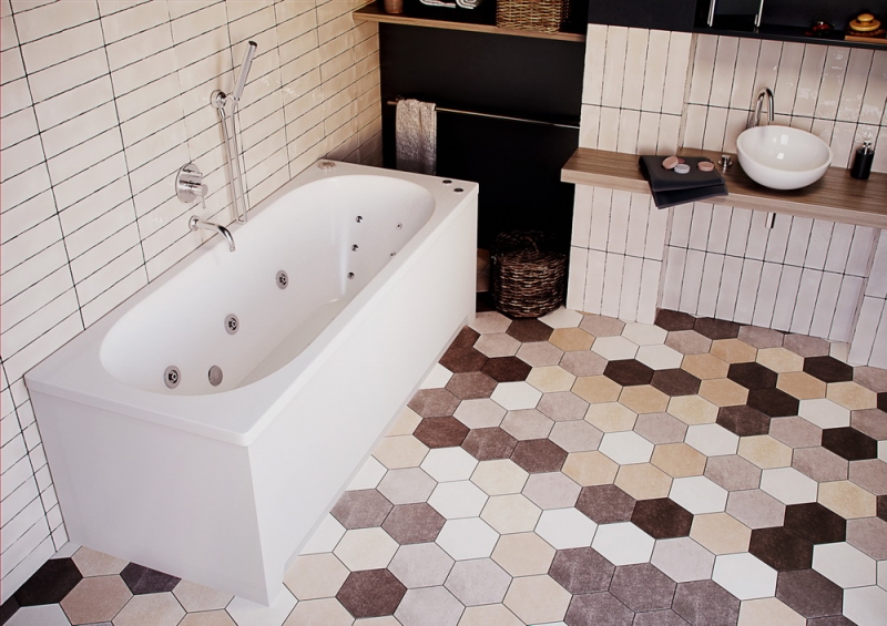 Экран боковой универсальный для акриловых ванн 80 см