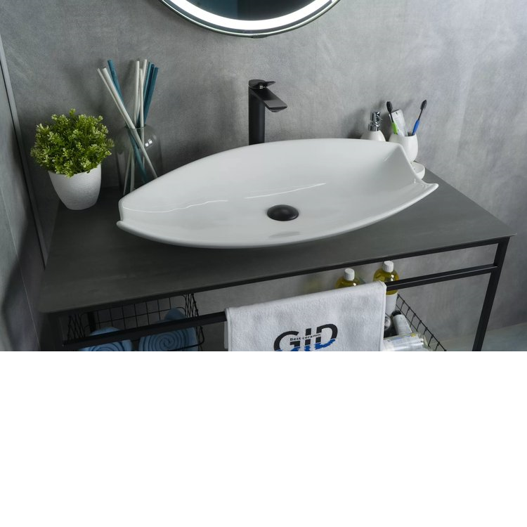 Умывальник накладной Gi 74x38 белый