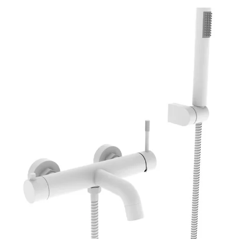 Смеситель для ванны Vieir V40-OMODEO белый матовый