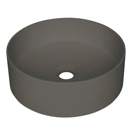 Раковина накладная Deante Silia, гранит, цвет графит, 36 см