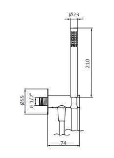 Душевая система GRB MIXERS, 2 РЕЖИМА, ПОТОЛОЧНЫЙ ВЕРХНИЙ ДУШ, С ВНУТРЕННЕЙ ЧАСТЬЮ