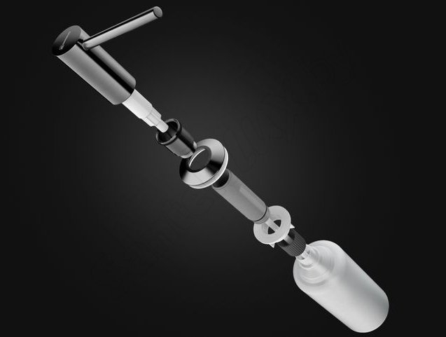 Дозатор Omoikiri OM-02-GR leningrad grey (серый)