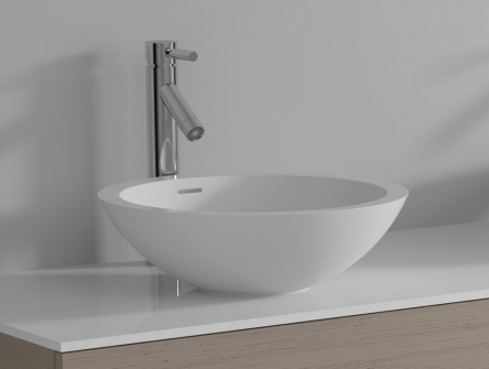 Умывальник Riho Avella 42 см, круглый, из искусственного камня