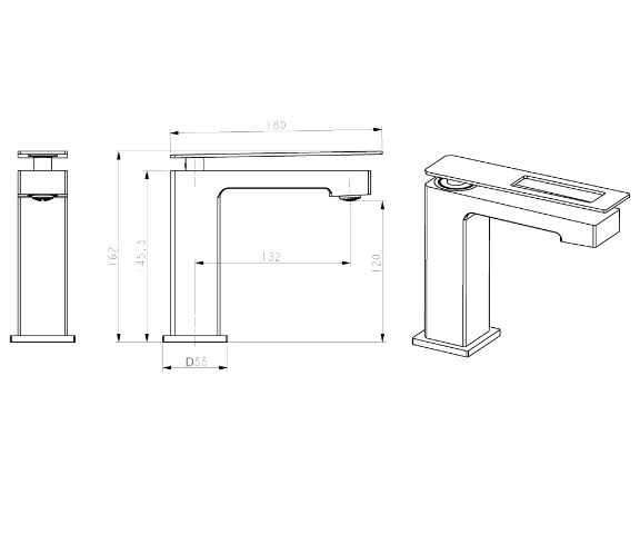 Смеситель Boheme Q для раковины, золото