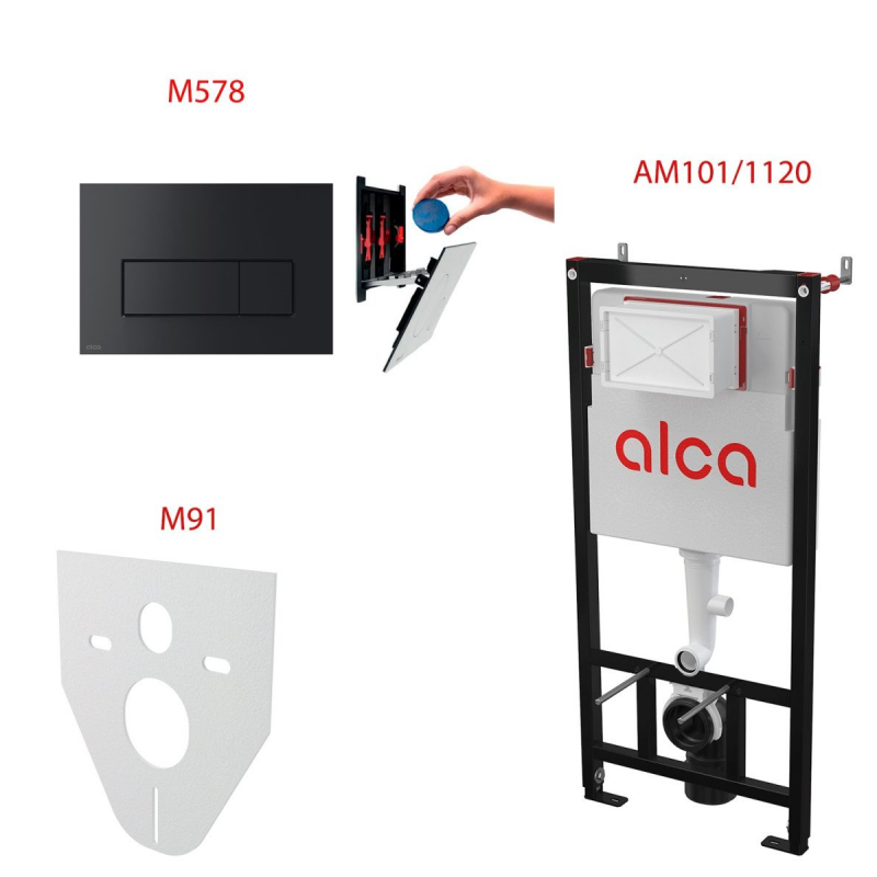 Сет 4в1 система инсталляции AlcaPlast