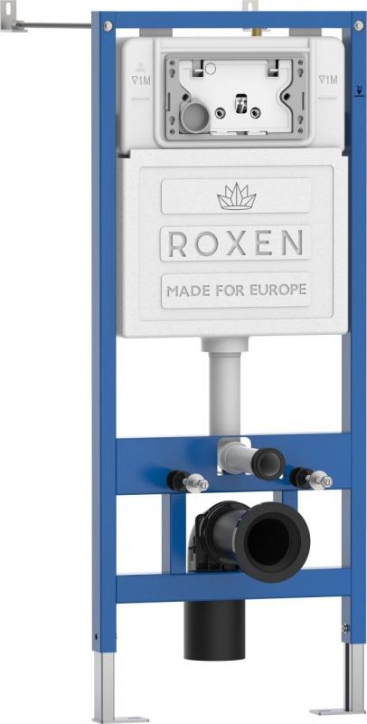 Комплект 6 в 1 Roxen StounFix Dual Fresh  клавиша смыва Caspia золото матовое + унитаз Vortex 
