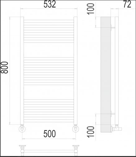 Полотенцесушитель Terminus «Аврора» П16 