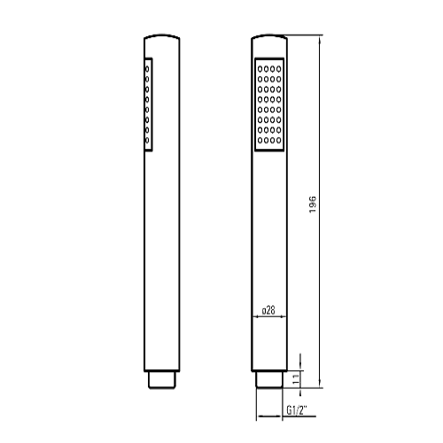 Душевая лейка Deante Titanium, цвет графит