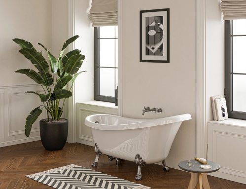 Ванна из литого мрамора Белюкс Ладья 171x78, сифон и ноги 