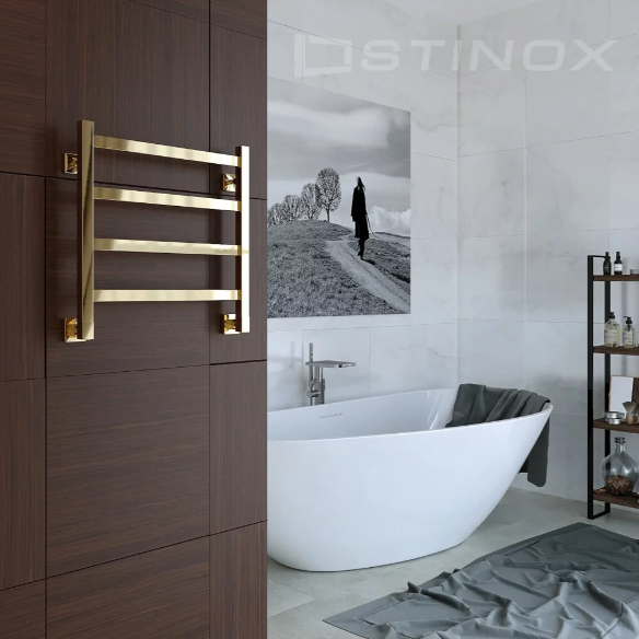 Полотенцесушитель водяной Stinox Prestige золото