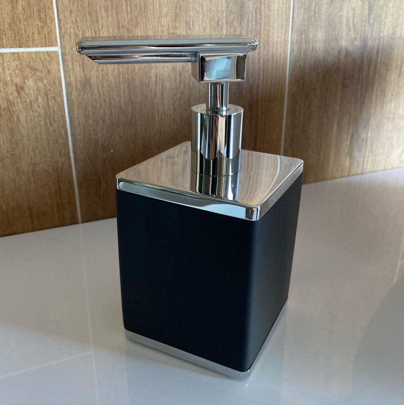 Boheme Q диспансер для жидкого мыла настольный, черный/хром