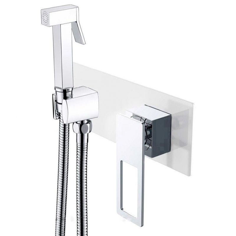 Гигиенический душ Boheme Q со смесителем, белый/хром