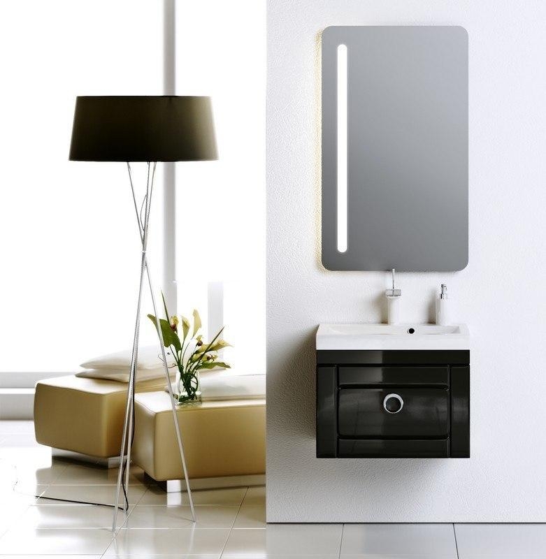 Инфинити 60" Тумба подвесная с ящиком без умывальника, цвет черный