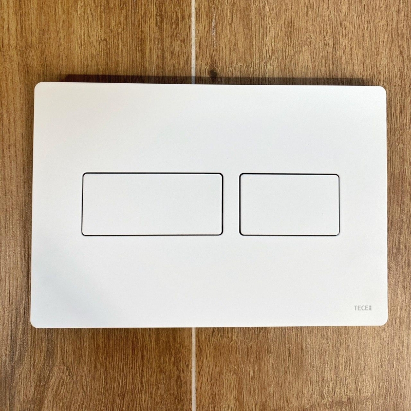 Клавиша смыва TECE Solid с двойной системой смыва, белый, металл