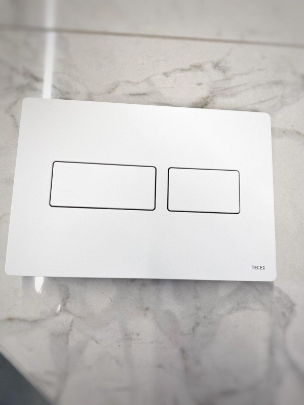 Клавиша смыва TECE Solid с двойной системой смыва, белый, металл