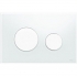 Кнопка смыва Tece Loop белое стекло