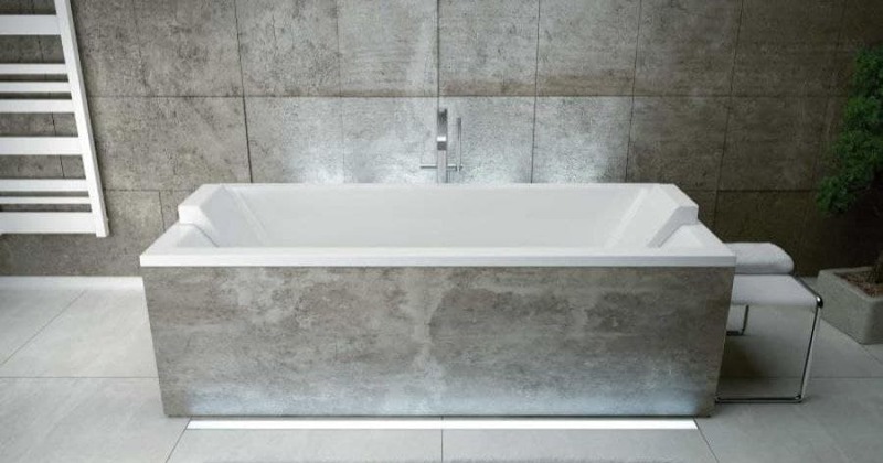 Акриловая ванна Besco Quadro 175x80 с ножками