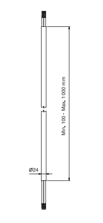 Потолочный смеситель для раковины Fantini Rubinetti, хром