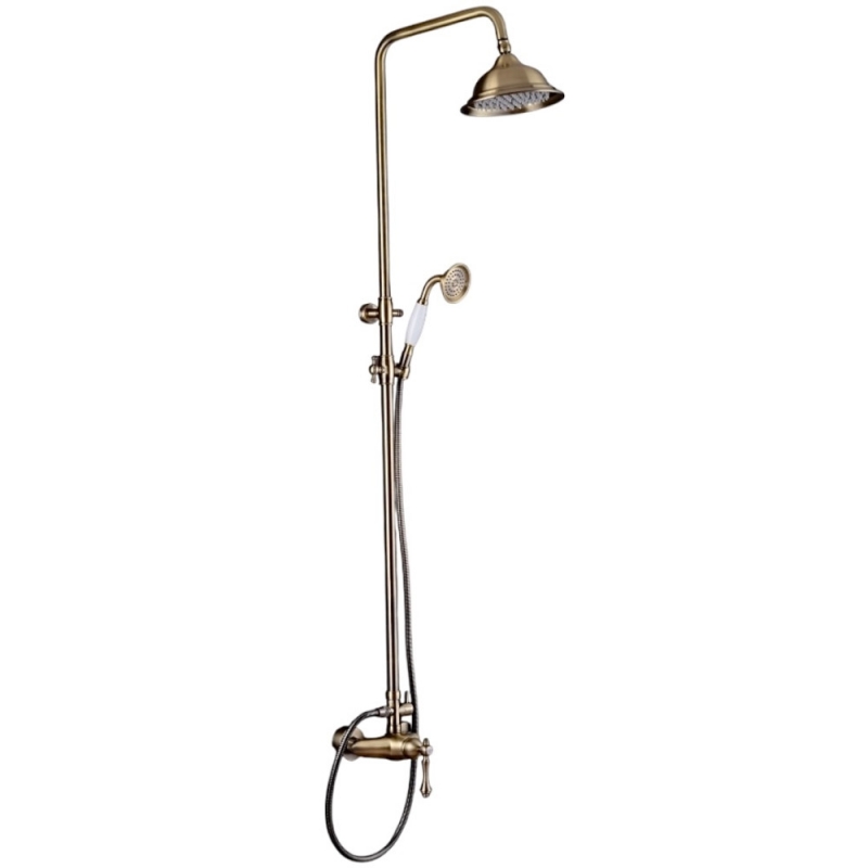 Душевая система Ganzer, цвет бронза