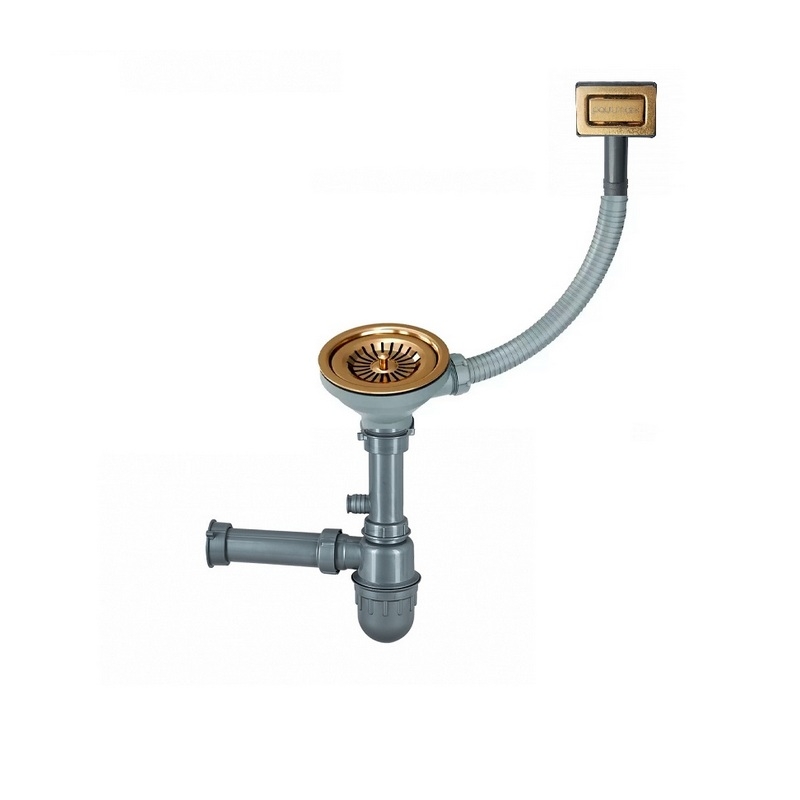 Сифон с прямоугольным переливом PAULMARK KONZ Paulmark (золотой/брашированное золото