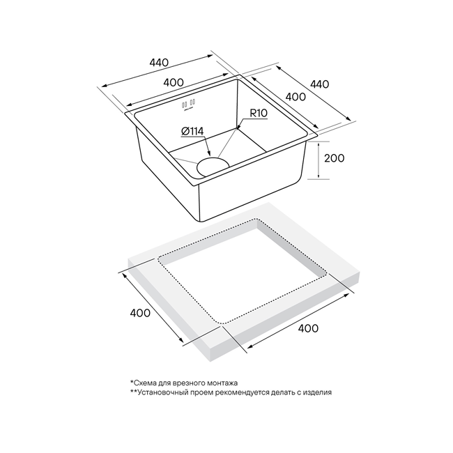 КУХОННАЯ МОЙКА PAULMARK LASSAN