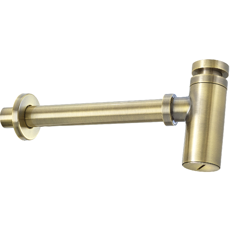 Deante Сифон для умывальника круглый, латунь