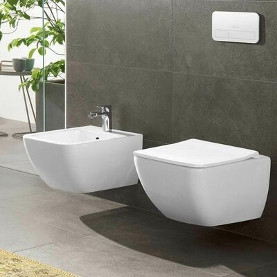 Унитаз подвесной Villeroy&Boch Legato+сиденье микролифт, 56x33 см
