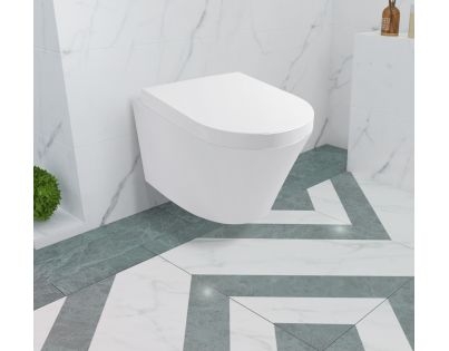 Подвесной унитаз Lavinia Boho Biore Rimless c сиденьем