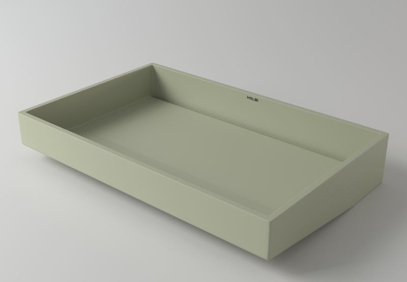 Раковина Holbi Polaris, 58x37, из Solid Surface, для встраивания в столешницы