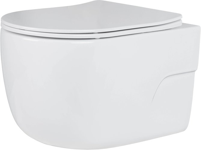 Подвесной унитаз Roxen Porto Rimless Soft Close 53x37