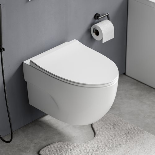 Подвесной унитаз Roxen Porto Rimless Soft Close 53x37