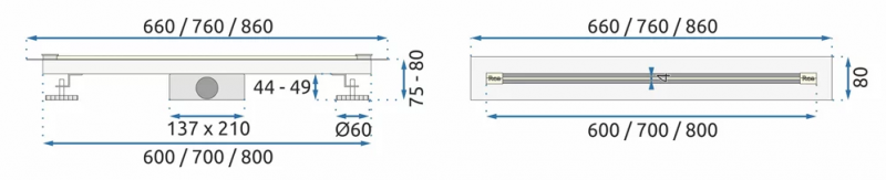 Душевой трап Rea Neo Ultra Slim Pro gold 