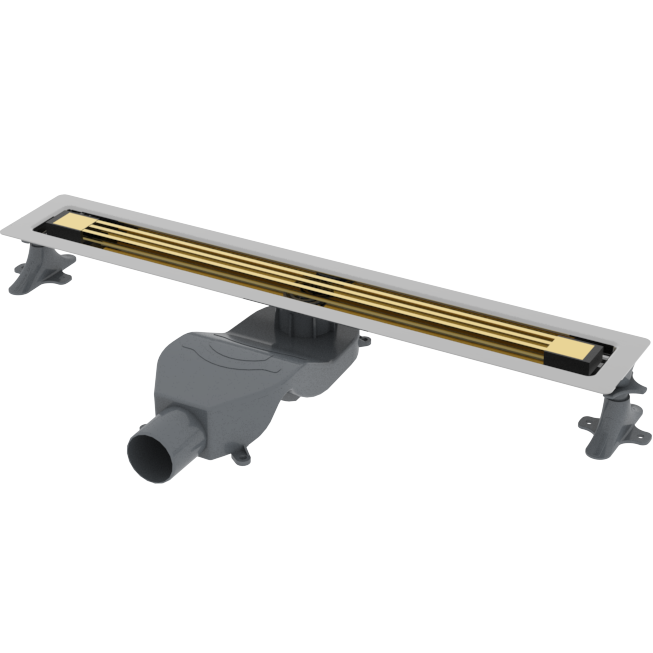 Душевой лоток Boheme B&T INFINITY золото брашированное