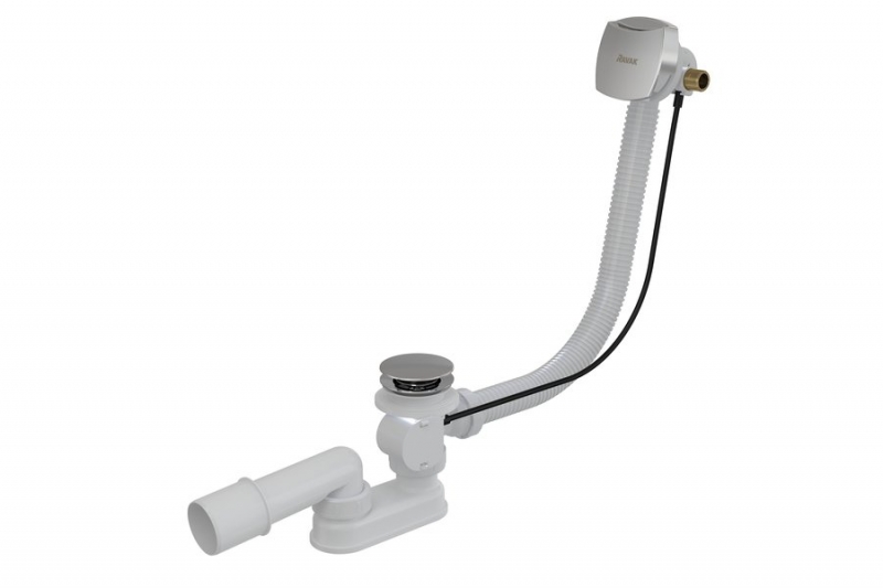 СИФОН ДЛЯ ВАННЫ RAVAK II X01505 С НАПОЛНЕНИЕМ ПЕРЕЛИВОМ, УДЛИНЕННЫЙ, CLICK CLACK