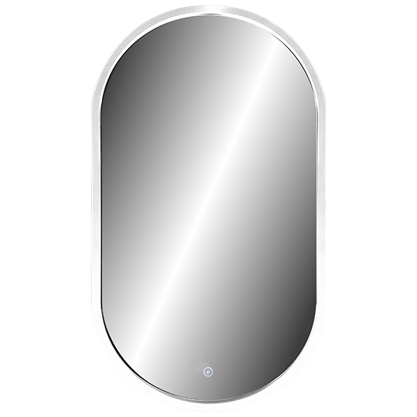 Зеркало Континент Prime White Led 45x80, с подсветкой, сенсор, белый