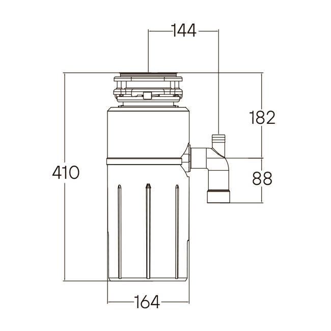 ИЗМЕЛЬЧИТЕЛЬ ПИЩЕВЫХ ОТХОДОВ PAULMARK INTENSO PRO-1000