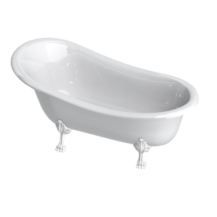 Ванна каменная Astra-Form Роксбург литой мрамор с отверстием перелива 170*80 (без сифона)