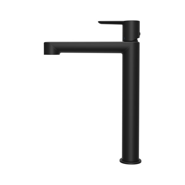 СМЕСИТЕЛЬ ДЛЯ УМЫВАЛЬНИКА БЕЗ ДОННОГО КЛАПАНА RAVAK PURI, ВЫСОКИЙ, ЧЕРНЫЙ