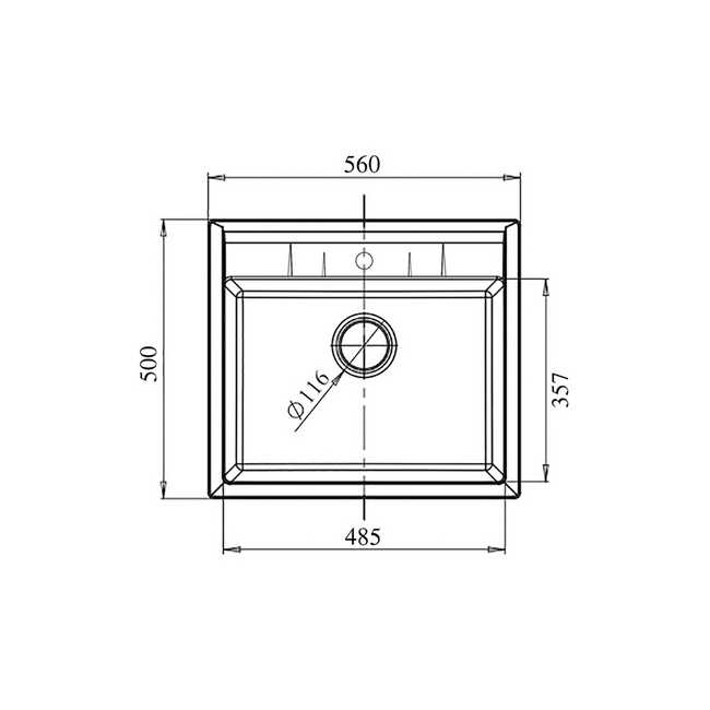 МОЙКА КУХОННАЯ GRANFEST МРАМОР GF - Q561 ПЕСОЧНЫЙ